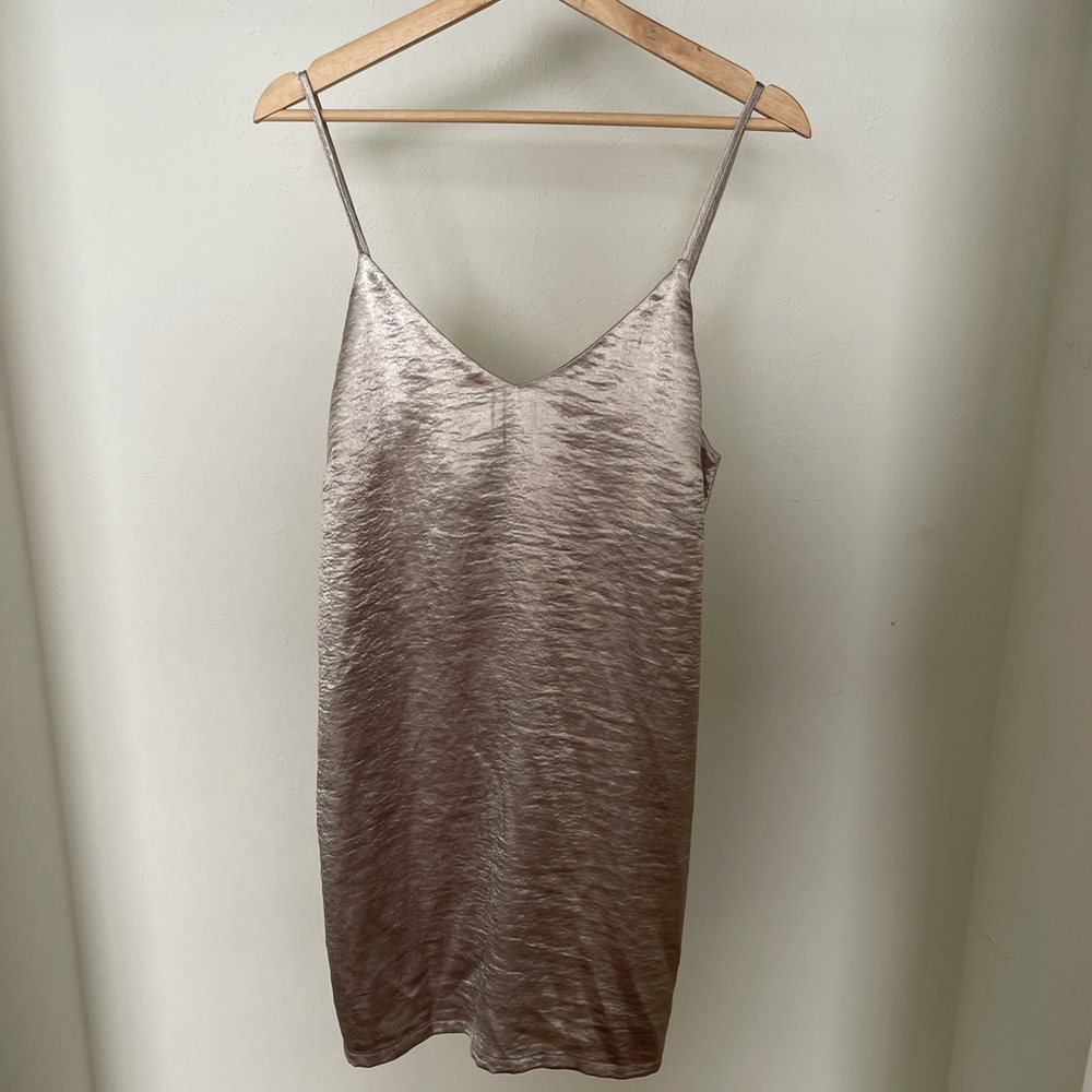 Forever 21 metallic mini dress flowy